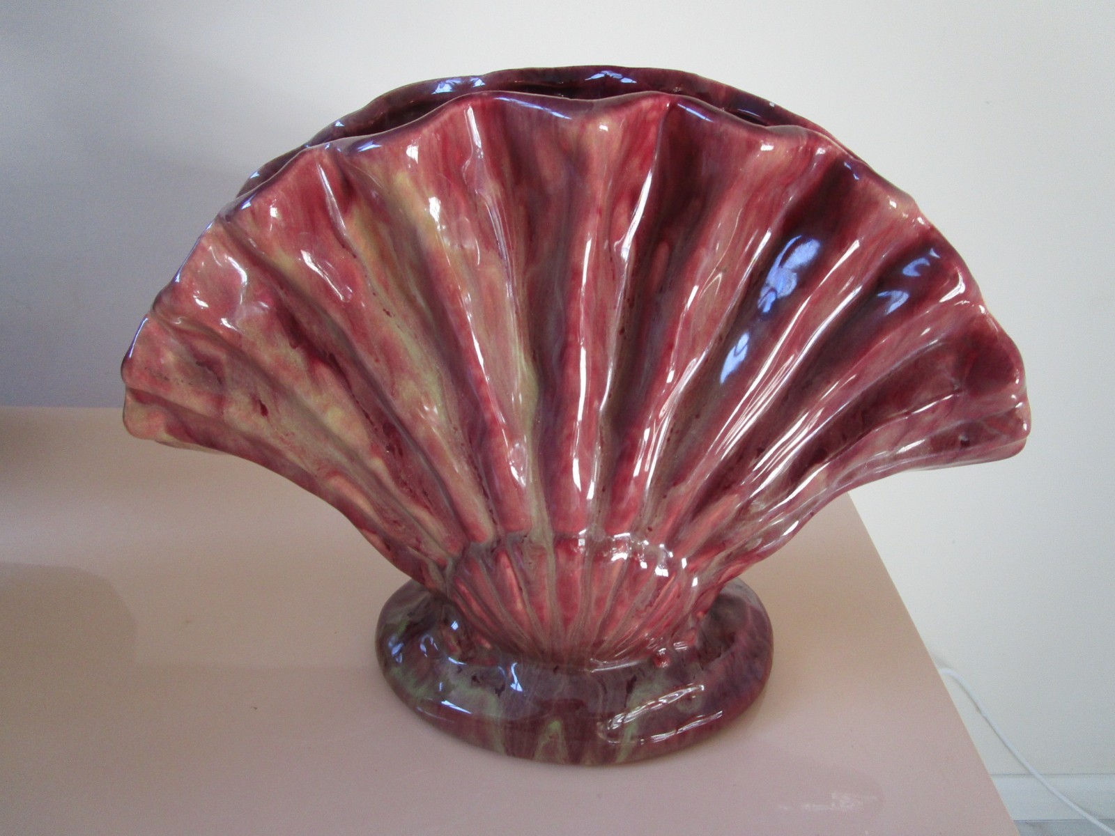 Gonder J 60 Usa Pottery Fan Vase 8 1 4 X 12 Ebay