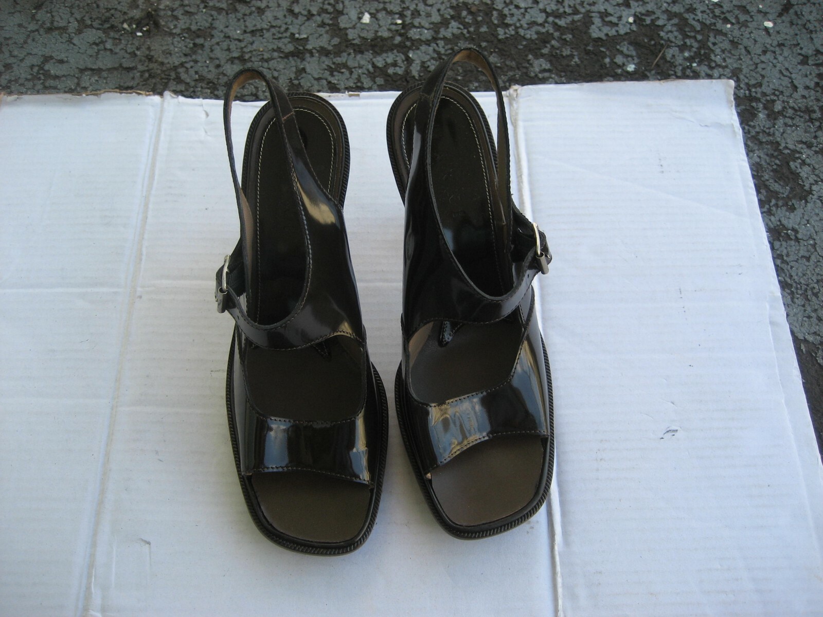 サンダル・ミュール MARNI BROWN LEATHER SANDALS Brown leather Fussbett | Marni