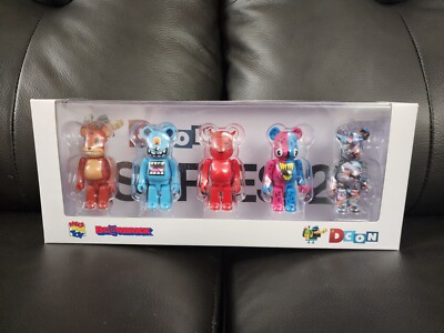 DesignerCon DCon 2022 Medicom BearBrick BE@RBRICK 100% ARTIST SERIES #2 (5 Pack)