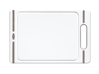 Stefanplast Chopping Board IN Polietilene34x22x1 CMS, Color Taupe White 9 1/8x0