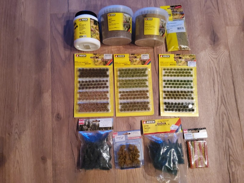 Landschaftsgestaltung Noch GrasbÃ¼Schel Und Streumaterial 7012,7013,7127 ........