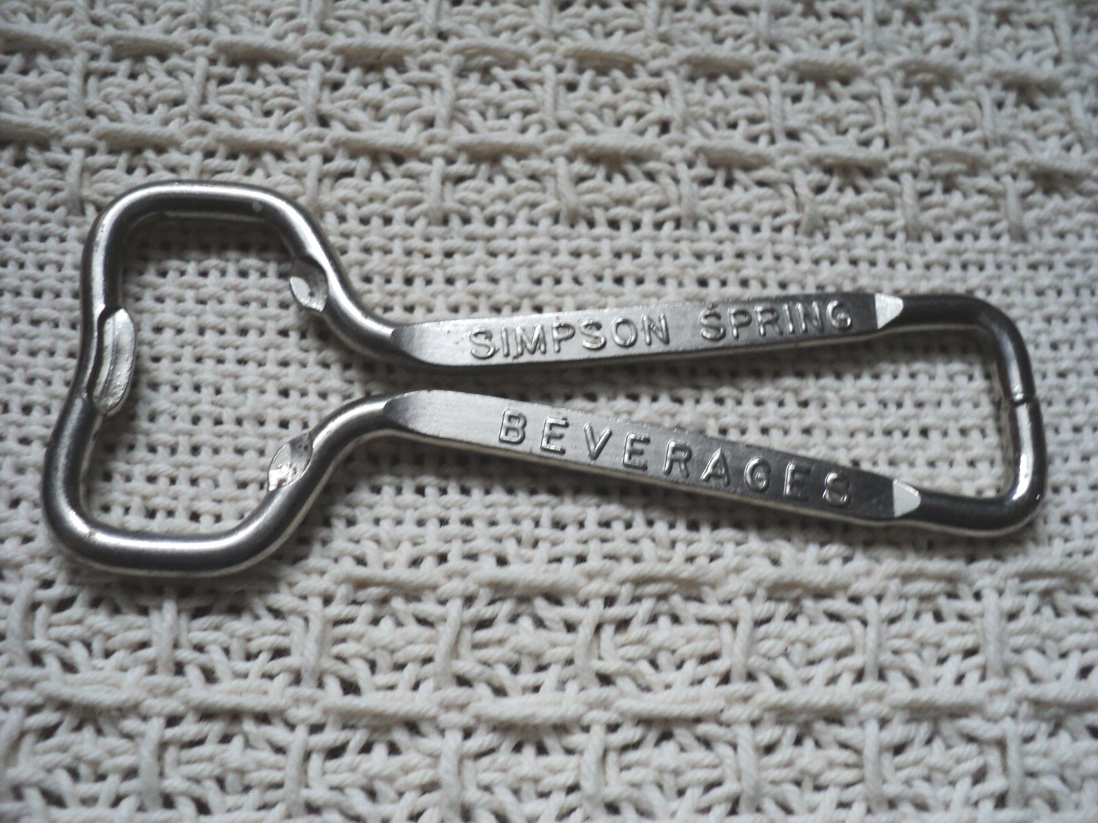 VINTAGE SIMPSON SPRINGS BOTTLE OPENER