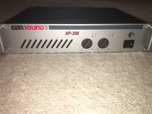 GemSound XP 350 Stereo Power Amplifier Rack Mountable. Tested. Works Great