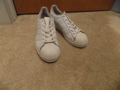 Adidas Womens Leather Sneakers White Size 6