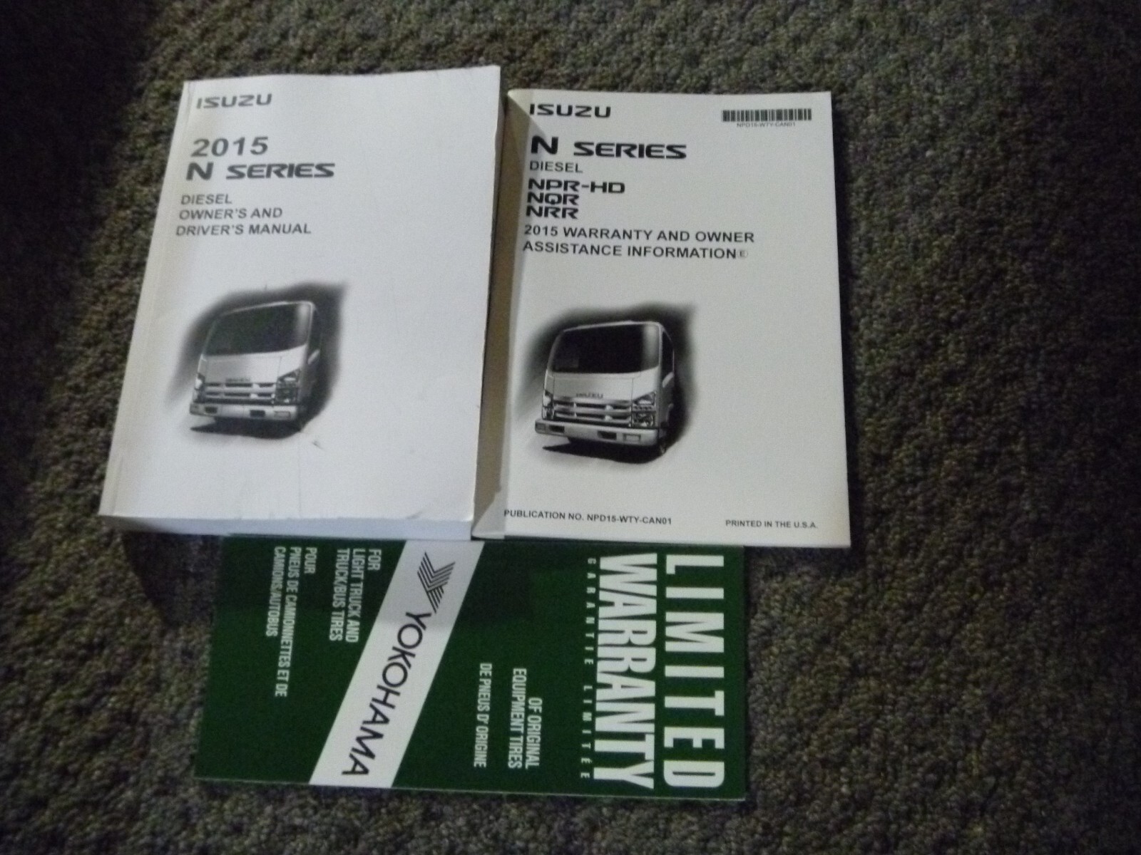 2015 Isuzu NPR-HD NQR NRR Diesel Truck Owner Operator Manual