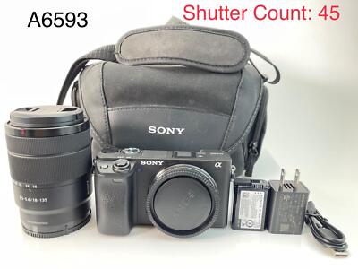 Sony Alpha a6400 Mirrorless Digital Camera with 18-135mm Zoom Lens  ILCE-6400M/B