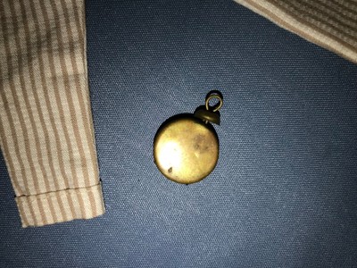 1961 Barbie Ken Sleeper Set Pajamas #781 Brown White Striped Shirt Pants Clock