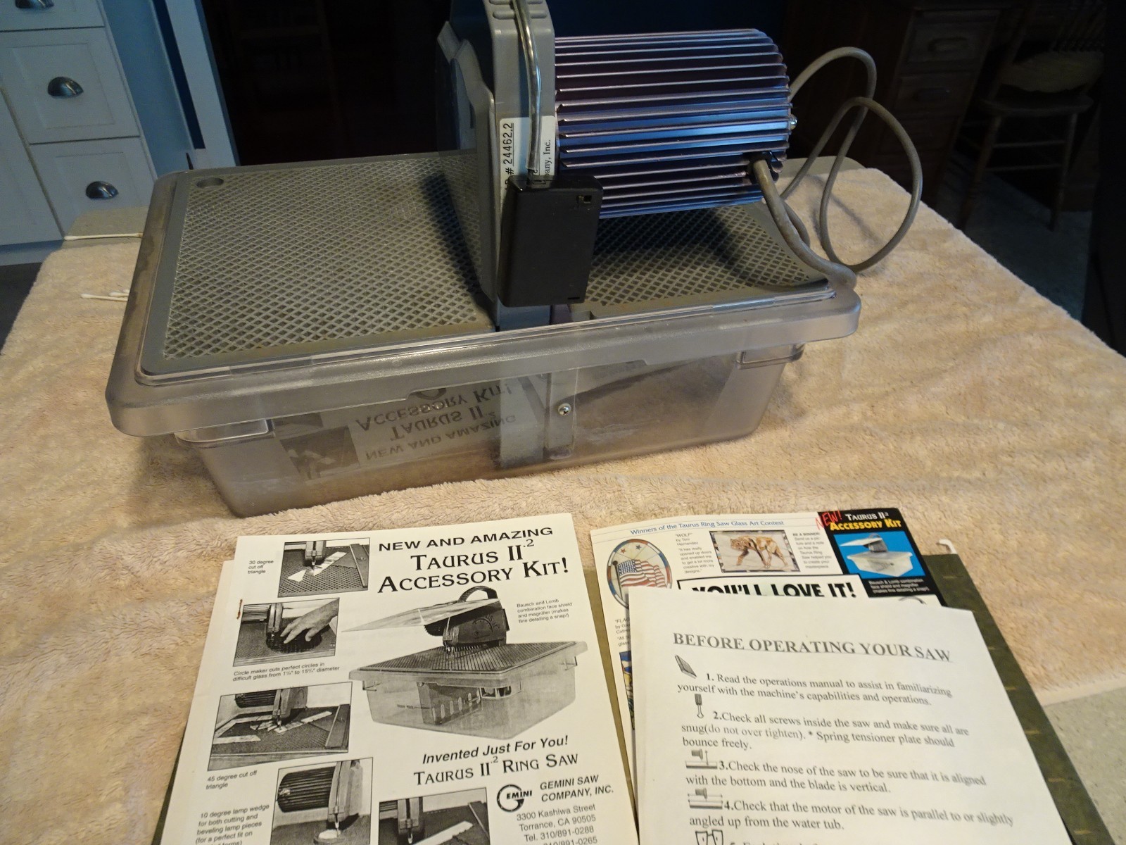 TAURUS 2 RING SAW  FOR GLASS, EXTRA BLADES !