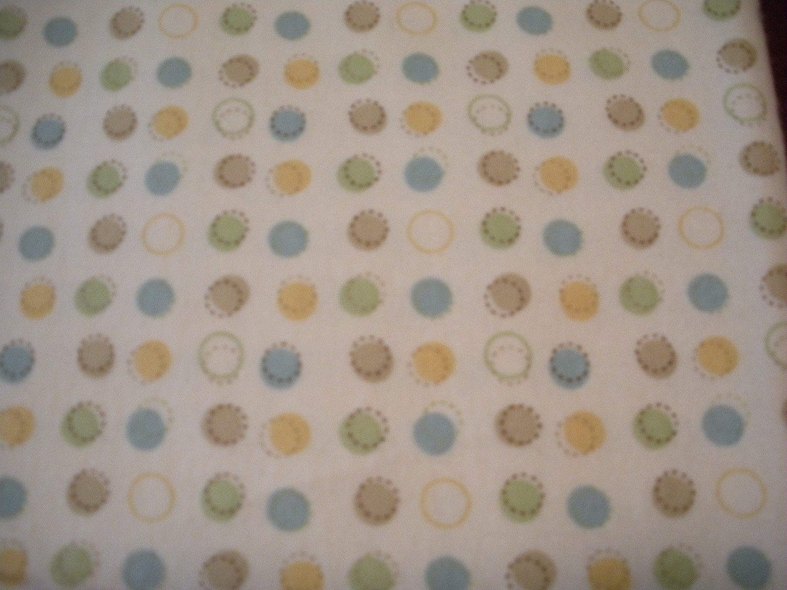 NEW 1 YRD 18 INCHES BY 44 INCHES WIDE FLANNEL FABRIC BY RICHLOOM DOTS
