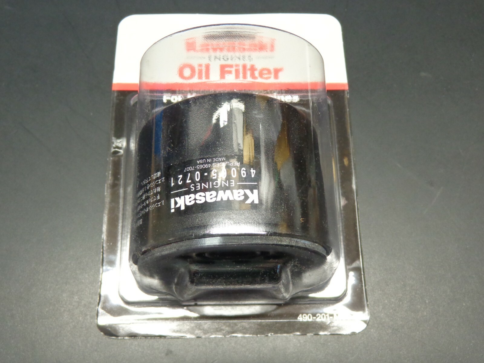 MAO　0507 KAWASAKI ENGINE 49065-7007 OIL FILTER 49065-0721 49065-2076