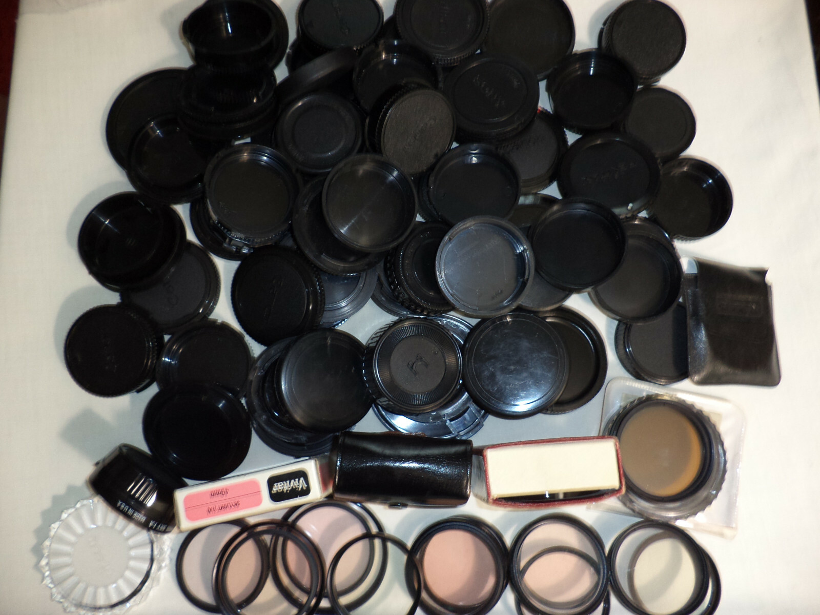 Mixed Lot of Replacement Camera Lens Covers & Filters