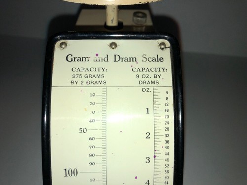 Hanson USA Gram and Dram Scale-Vintage Working Condition