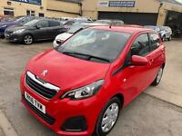 Peugeot 108 1.0 Active Automatic 5 Door Bright Red 2016