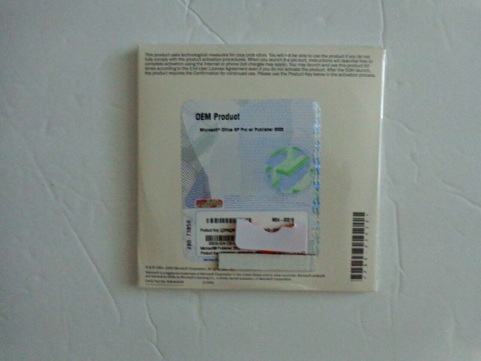 コンピュータ・IT Microsoft OfficeXP Personal Version2002 Microsoft Office XP 2002 Small Business Full Version Tested