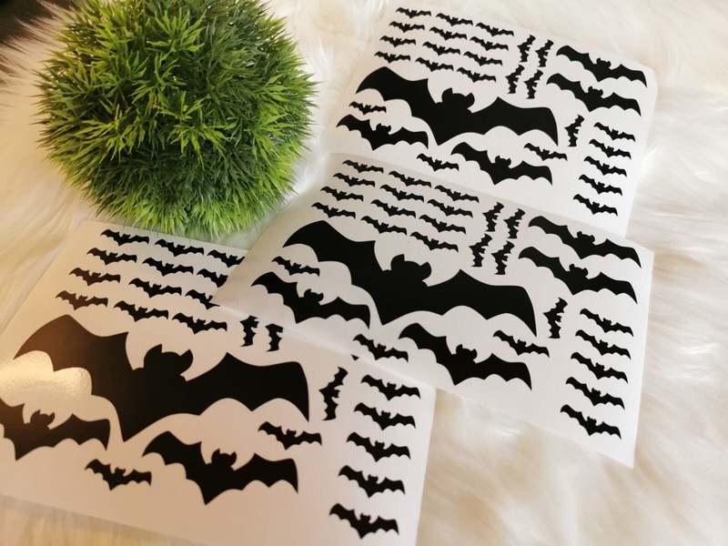 Hochwertige Fledermaus Vinyl Sticker Aufkleber In Verschiedenen Farben