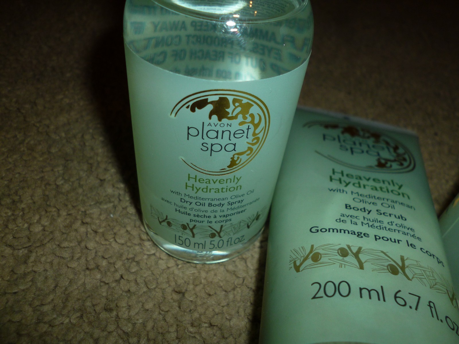 Avon Planet Spa Pampering Mask, Body Whip, Body Wash 4 pieces