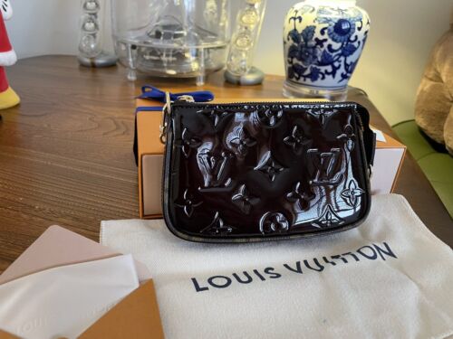 Louis Vuitton Mini Pochette In Amarante Vernis BRAND NEW