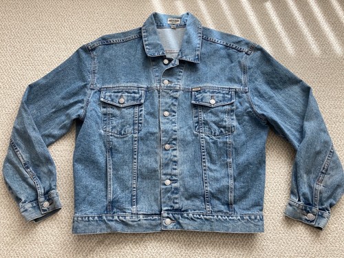 Vintage Old Denim Jacket Size XL X-Large Ships Asap | eBay