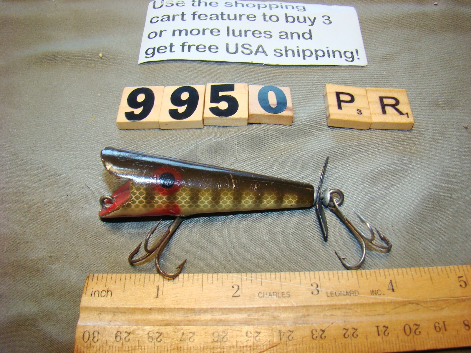 U9950 PR CLYDE KEY WOODEN GLUTTON DIBBLER FISHING LURE | eBay U9950 PR CLYDE KEY WOODEN GLUTTON DIBBLER FISHING LURE | eBay