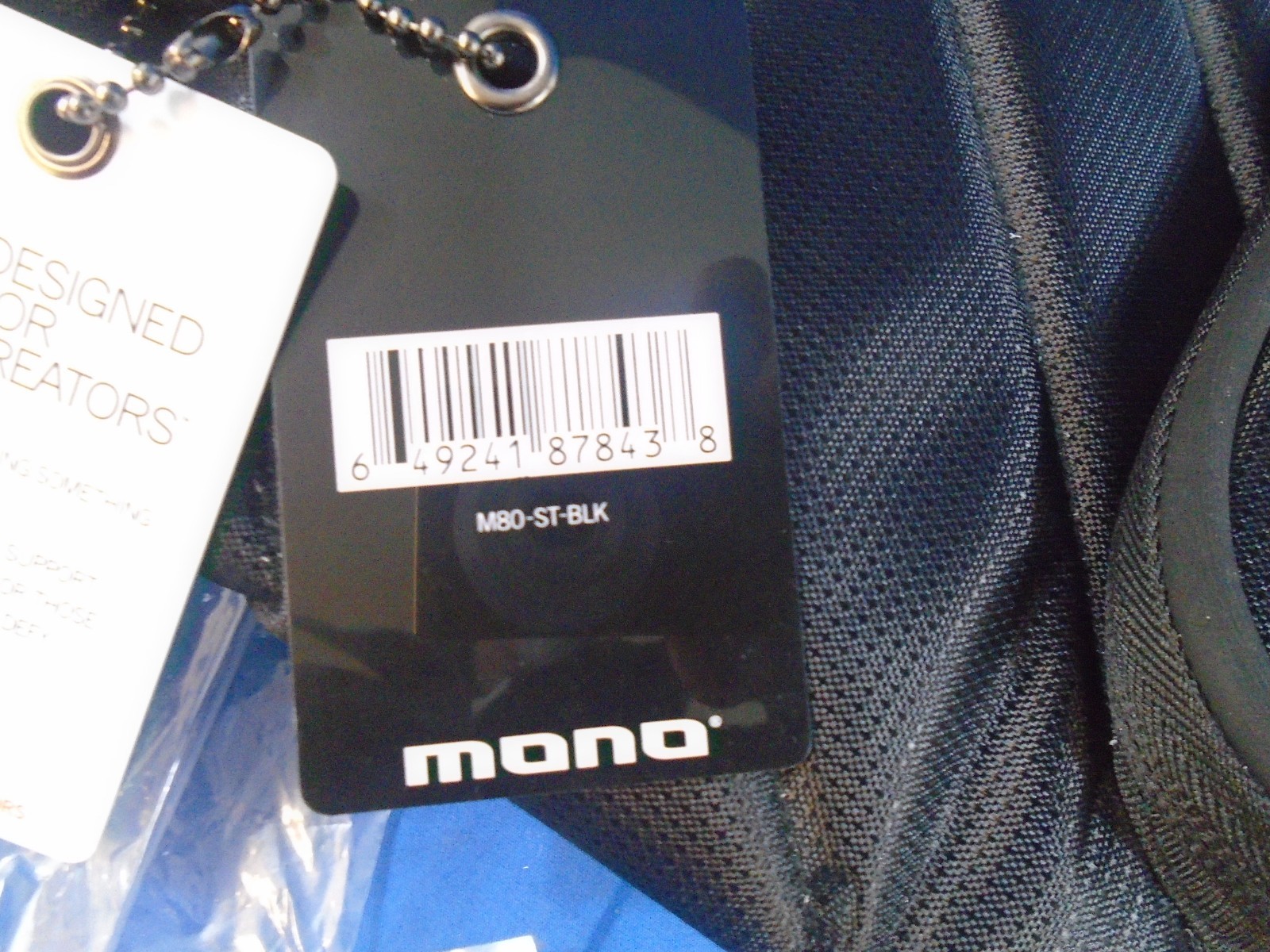 MONO M80 Drumstick Case Waterproof Sharkskin Shell Zipper Design Rubber Sole