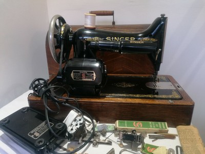 Vintage electric singer sewing machine for sale in uk