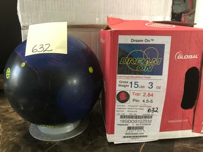 15 LB GLOBAL 900 DREAM ON BOWLING BALL UNDRILLED BRAND NEW IN BOX NICE BALL