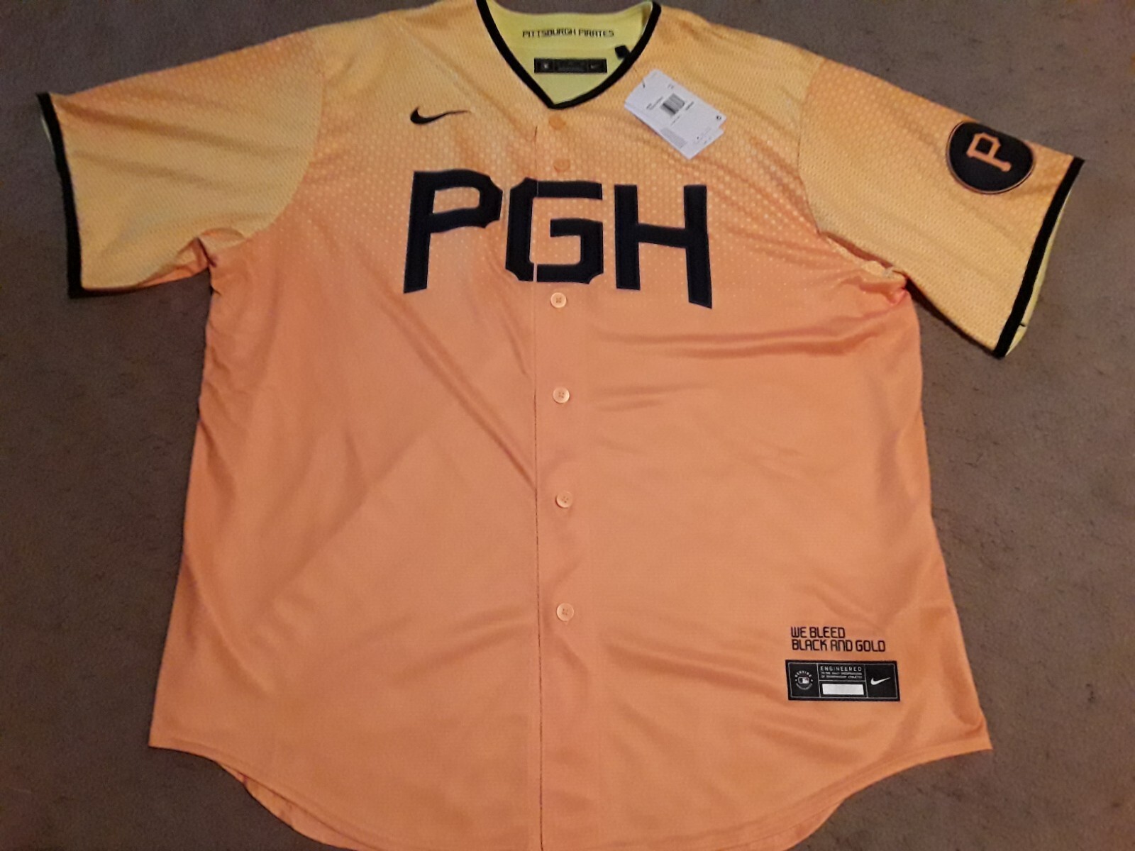 Nike Pittsburgh Pirates Authentic 2023 City Connect PGH