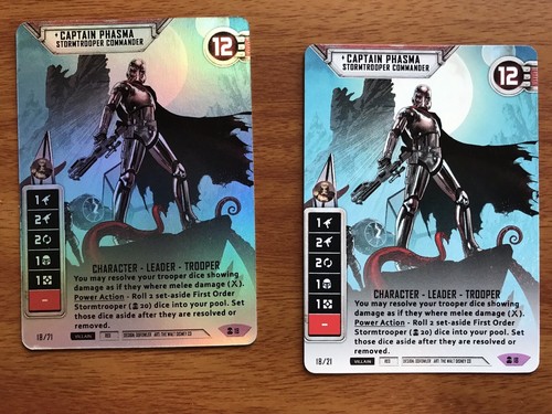 Star Wars Destiny - 1X Alt Art FOIL CAPTAIN PHASMA - STORMTROOPER COMMANDER (V2)