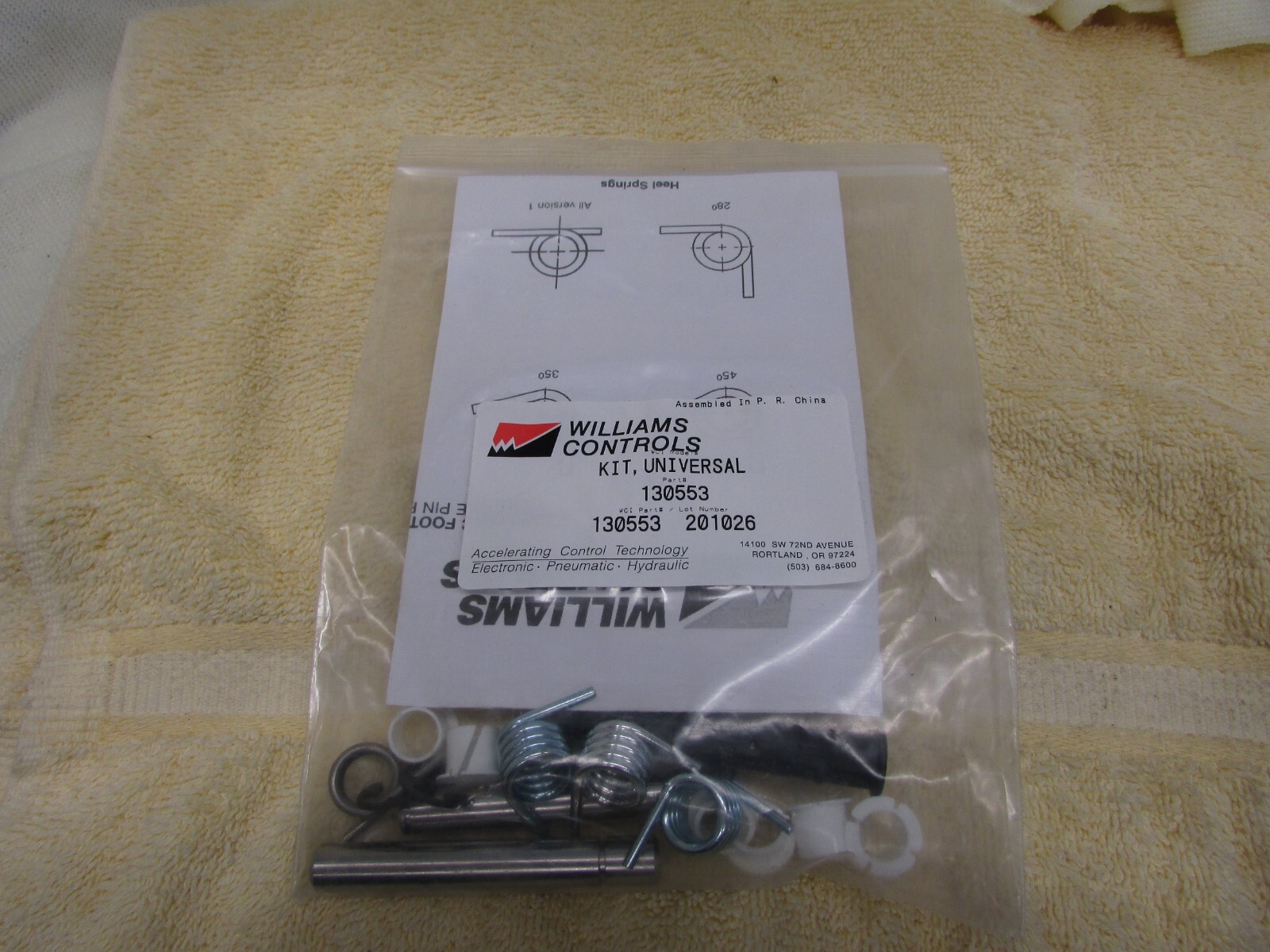 MI★ Williams Controls Universal Treadle Pin Service Kit 130553