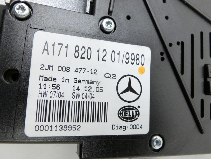Mercedes SLK R171 04-08 Innenleuchte Innenraumleuchte Mercedes SLK R171 04-08 31.01.2006 A1718201201... Bild 7