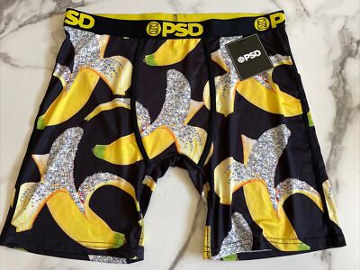 New PSD Designer Street Graphic Art Mens Boxer Brief Fitted Underwear Size M