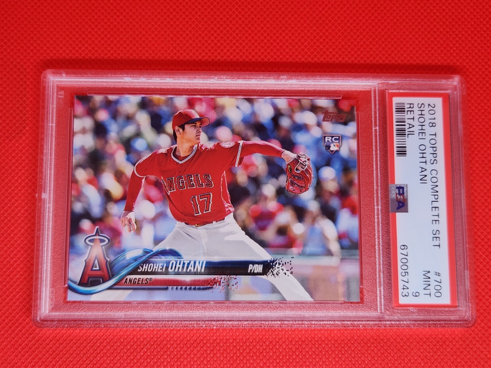 2018 Topps Complete Set Shohei Ohtani Rookie Card PSA 9 Mint 2018 Topps Complete Set Shohei Ohtani Rookie Card PSA 9 Mint