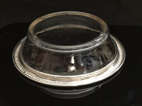 Sterling Silver Lip Glass Dish Wallace Sterling 5”