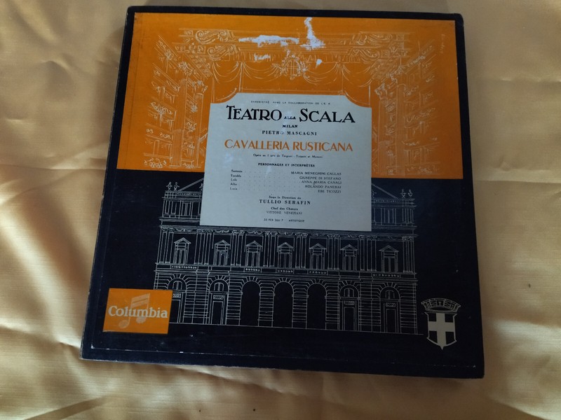 Disque Vynile Maria Menghini Callas Giusepe Di Stefano 