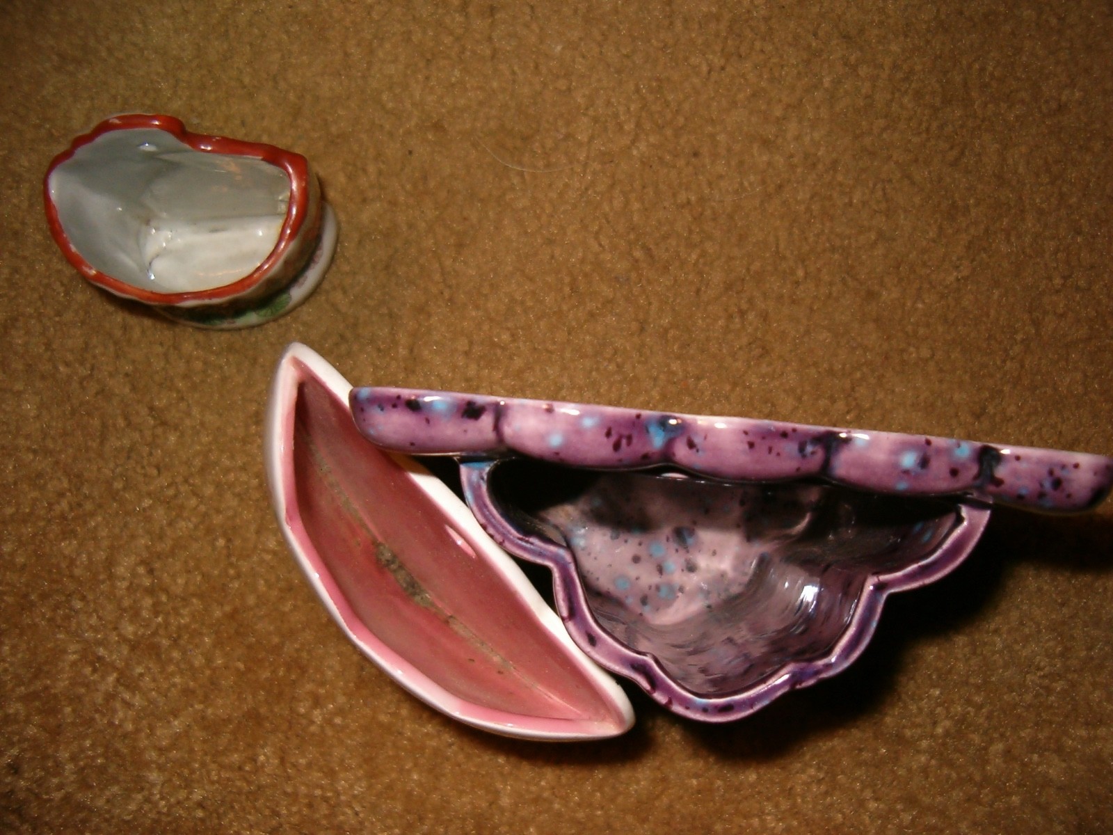 Wallpockets Wall Pocket Wall Vase 3 Pieces - Japan Scene and Heart & Ceramic