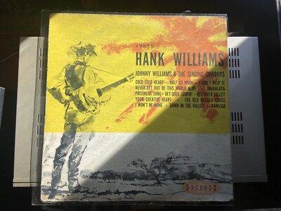 Johnny Williams & The Singing Cowboys A Tribute To Hank Williams Crown CLP 5121