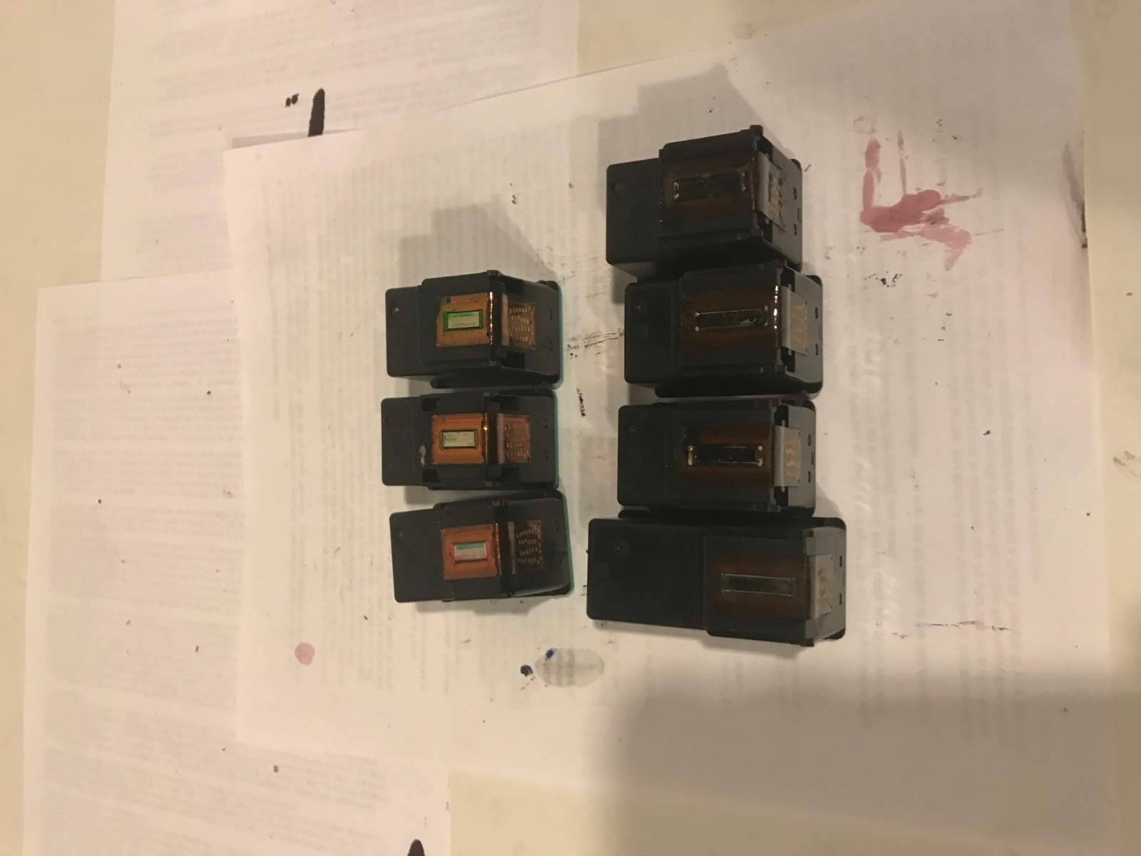 Lot 7  HP 74 HP 75  Black & Color Genuine Empty Ink Cartridges