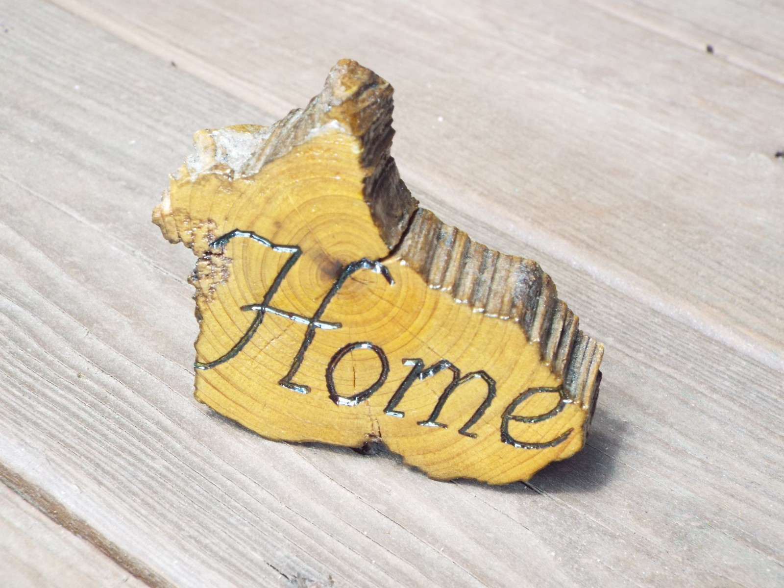Handmade Burned Wood Pieces Family Love Home Decor