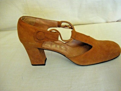 VINTAGE 1970'S JUAN MARTINEZ GARCIA SUEDE SHOES MADE IN SPAIN