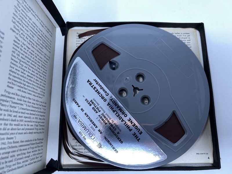 Gershwin An American in Paris & Porgy and Bess Ormandy Reel to Reel 4 Track Tape