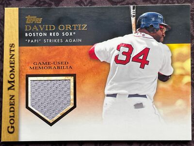 2012 Topps Golden Moments David Ortiz Game Used Jersey Patch #GMR-DO - Sharp 