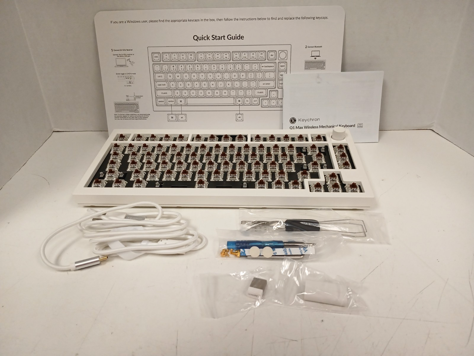 【未開封新品】Keychron Q1 Max 75% ワイヤレスキーボード Keychron Q1 Max 75% Wireless Keyboard – Divinikey