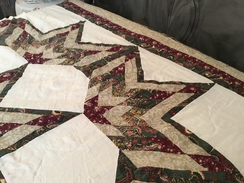 Lot Of 2 Cutter Quilts - Eight Point Star And Six Point Star