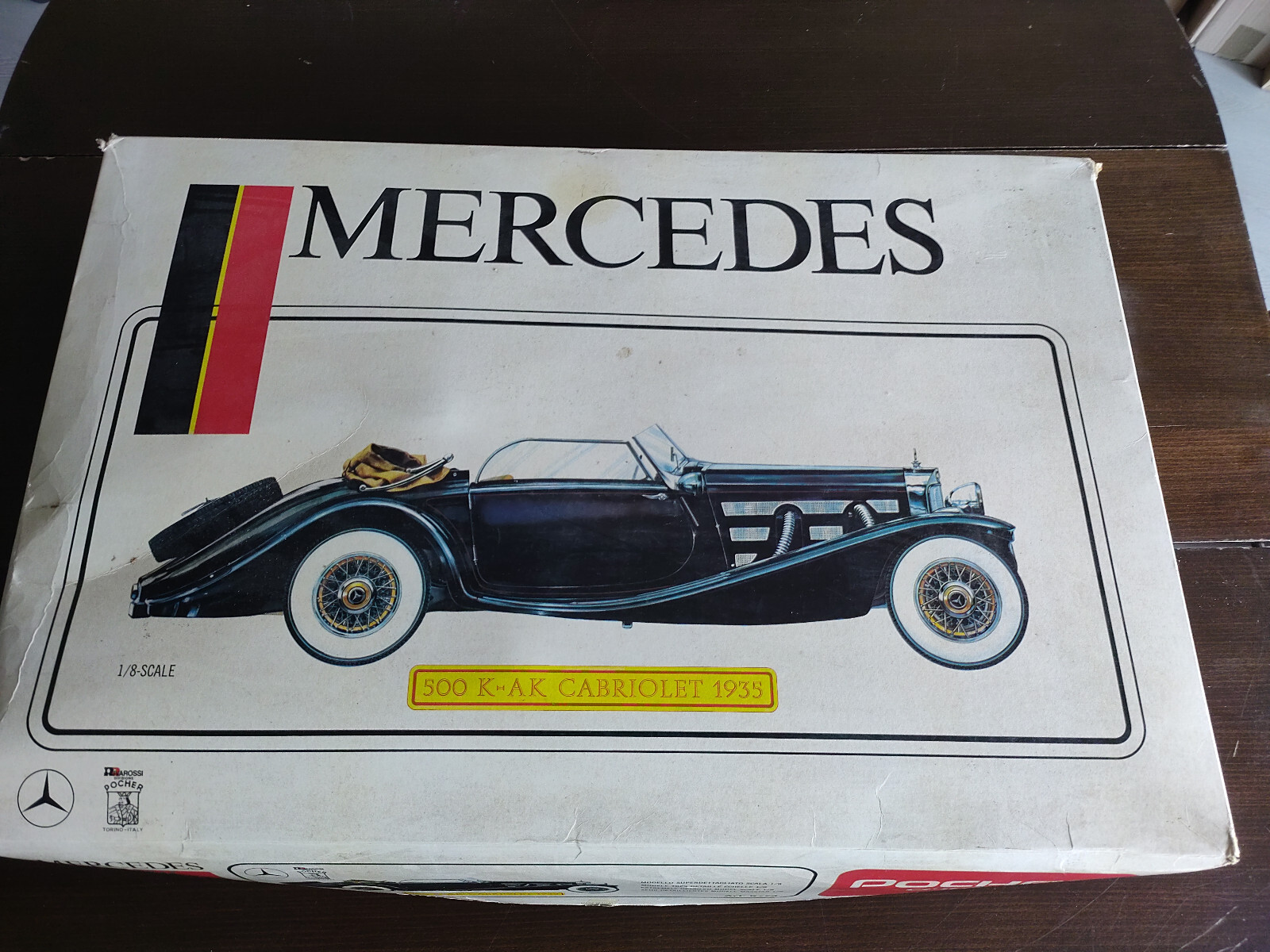 1/8 POCHER MERCEDES 500K AK CABRIOLET 1935 NEUVE NON MONTEE