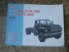 1991 Ford F600 F700 F800 B600 B700 Electrical Wiring & Vacuum Diagram