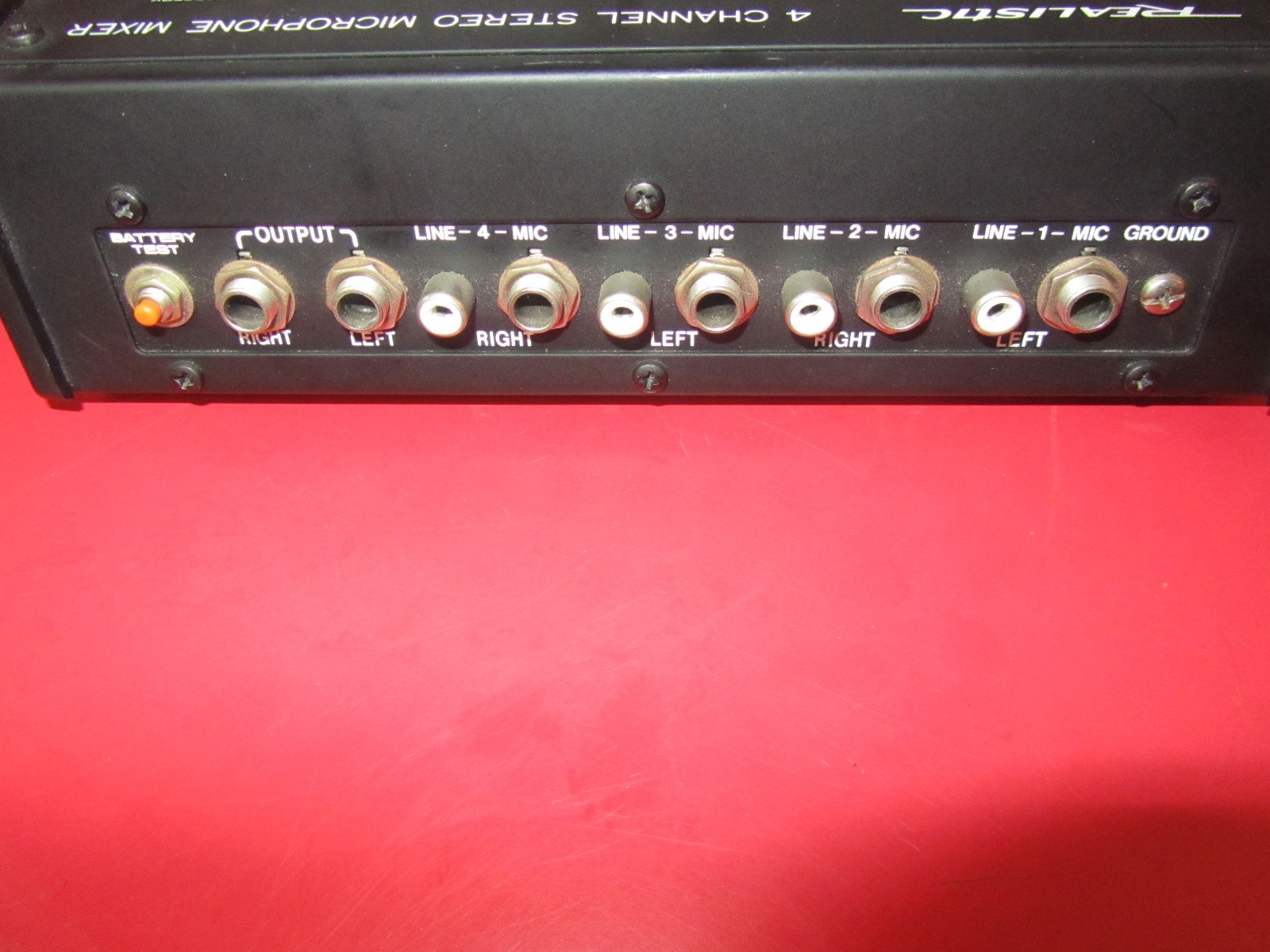 REALISTIC 32-1105A 4 Channel Stereo Microphone Mixer PARTS ONLY