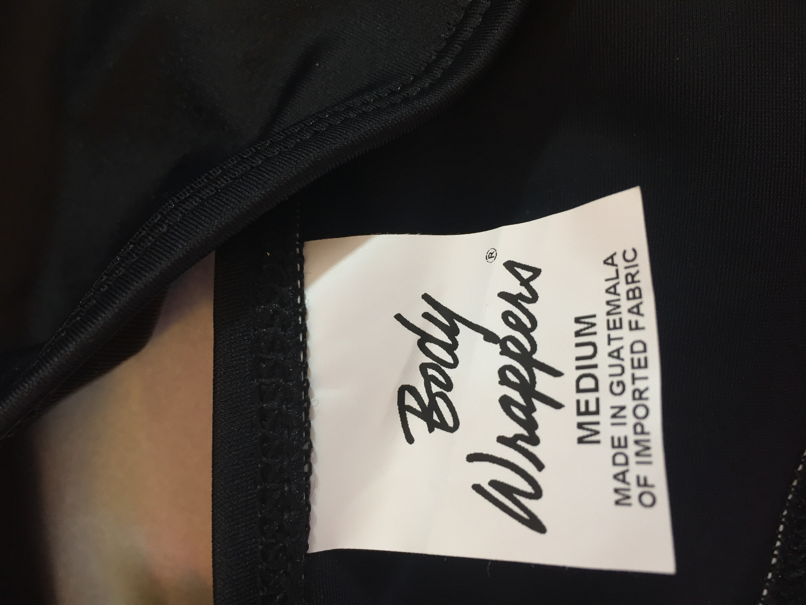 Body Wrappers Black Bandeau 280 Halter Bra Adult Medium Dancewear NEW