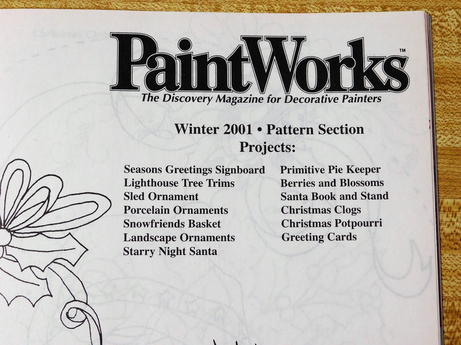 A PAINTWORKS CHRISTMAS MAGAZINE  WINTER 2001