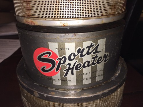 Vintage 1960s Bunsen Sports Heater Kerosene Outdoor Camping Retro Camp Gear