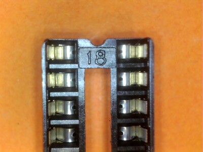 26 PCS AMP 1-390261-5 18 PIN DIP 2.54mm IC SOCKET SOLDER TYPE "FREE US SHIPPING"